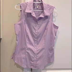 TALBOTS sleeveless lavender blouse Sz 12P